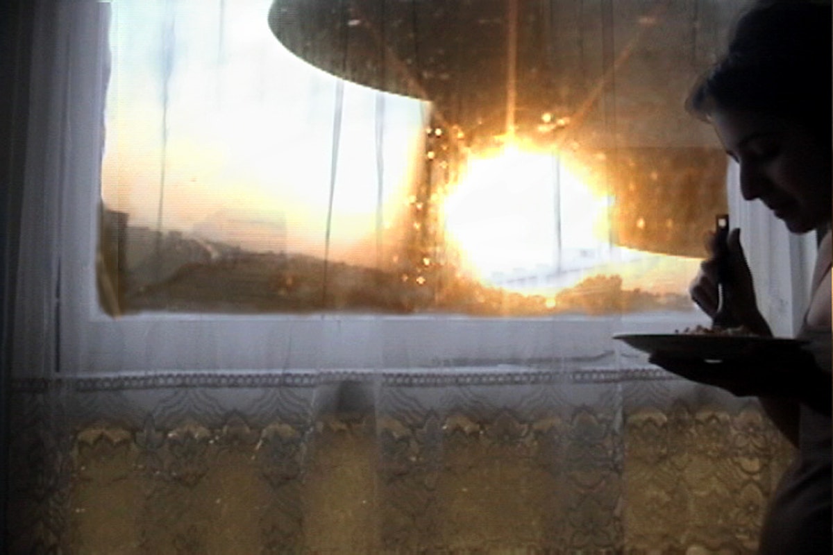 a video still from Mariam Ghani new film