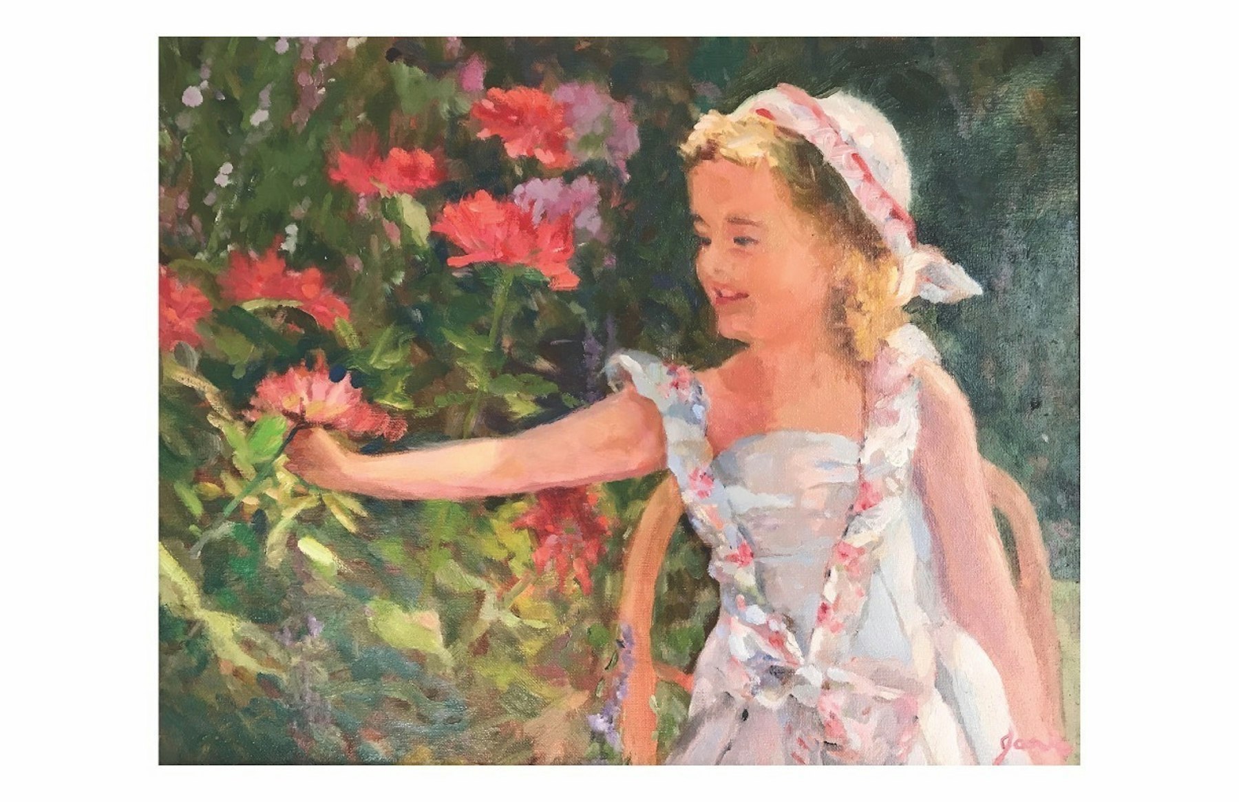 Janie Fleckenstein Portrait of Ashley Fleckenstein UM Stamps